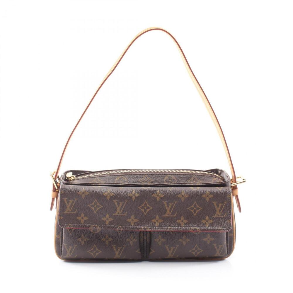 Louis Vuitton LOUIS VUITTON Vivacite MM Monogram Shoulder Bag Handbag Coated ...